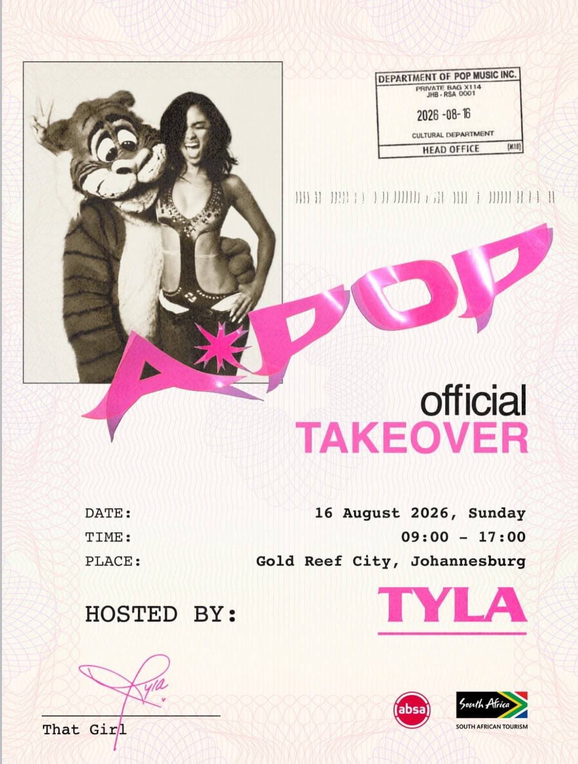 Tyla brings A-Pop to Gold Reef City