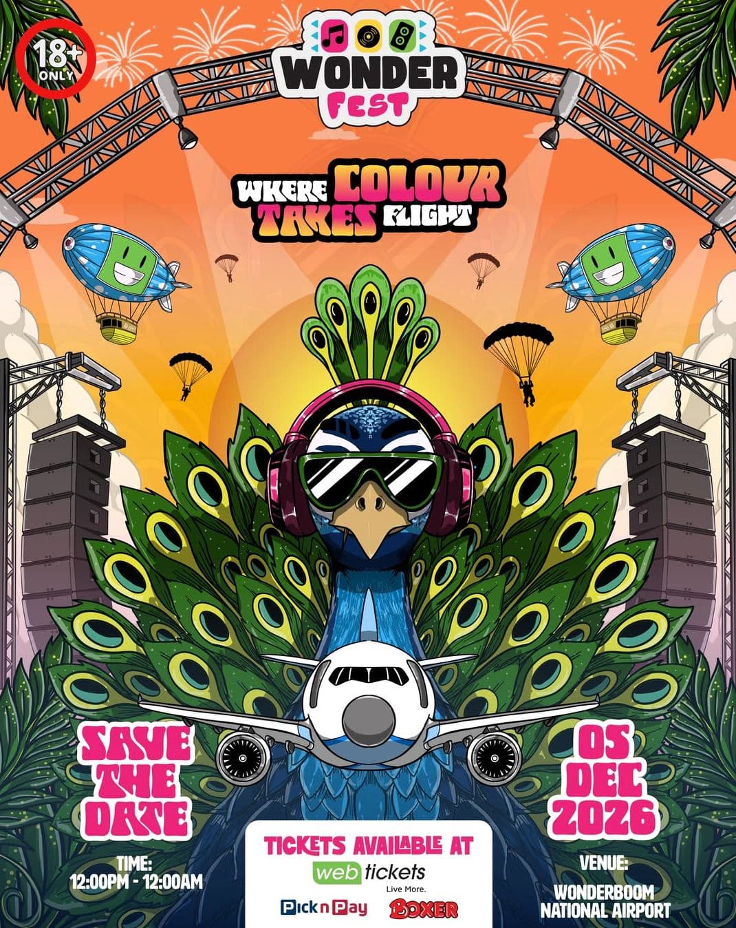 WONDER FEST RETURNS TO WONDERBOOM NATIONAL AIRPORT THIS DECEMBER – WHERE COLOUR TAKES FLIGHT