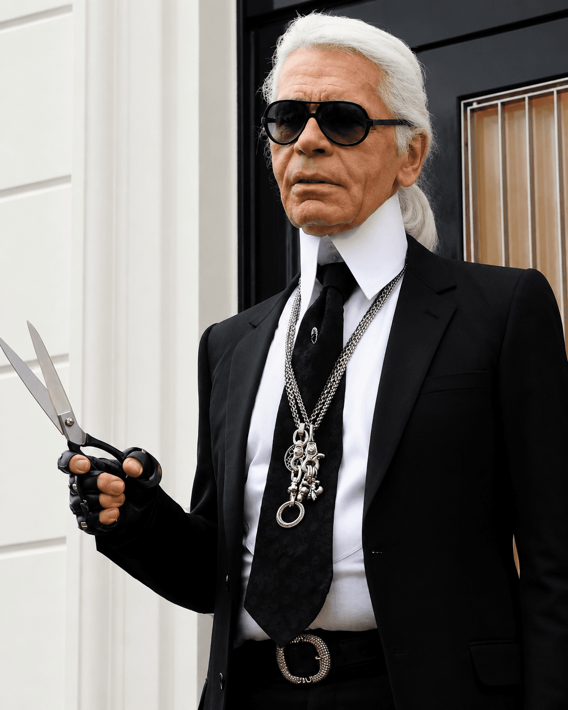 Karl Lagerfeld Was A Man Who Loved Chrome Hearts