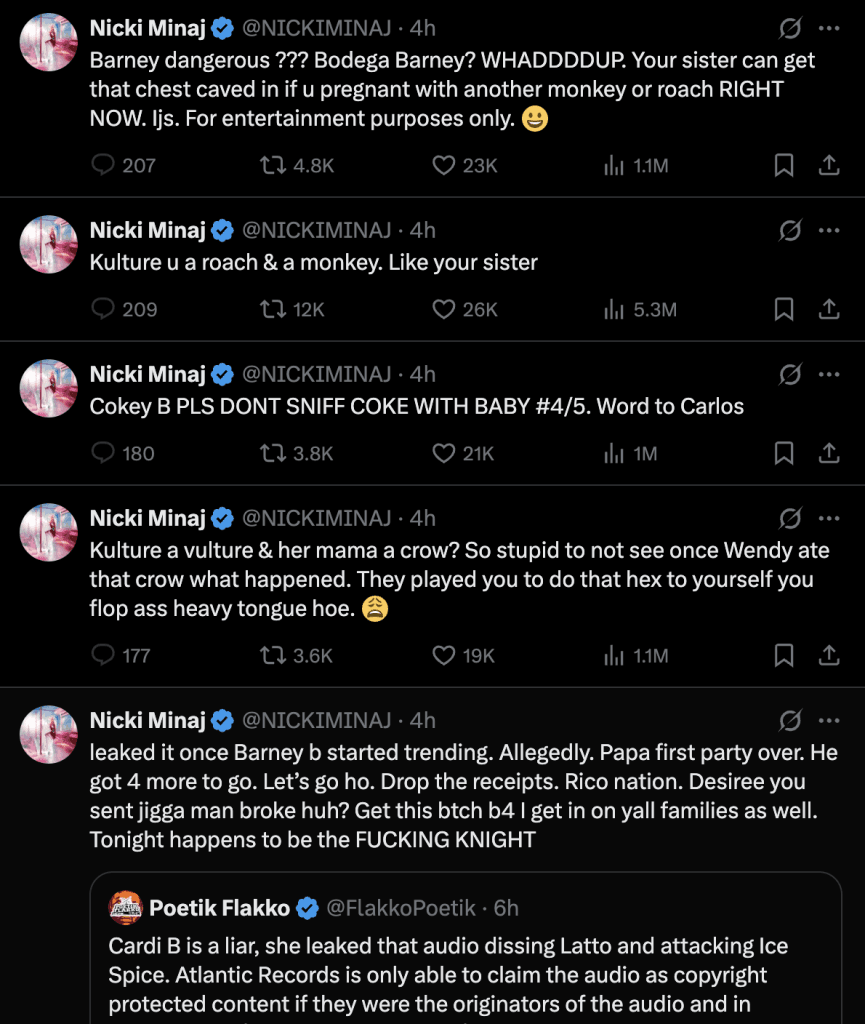 CARDI B AND NICKI MINAJ DRAG EACH OTHER LOWER THAN EVER