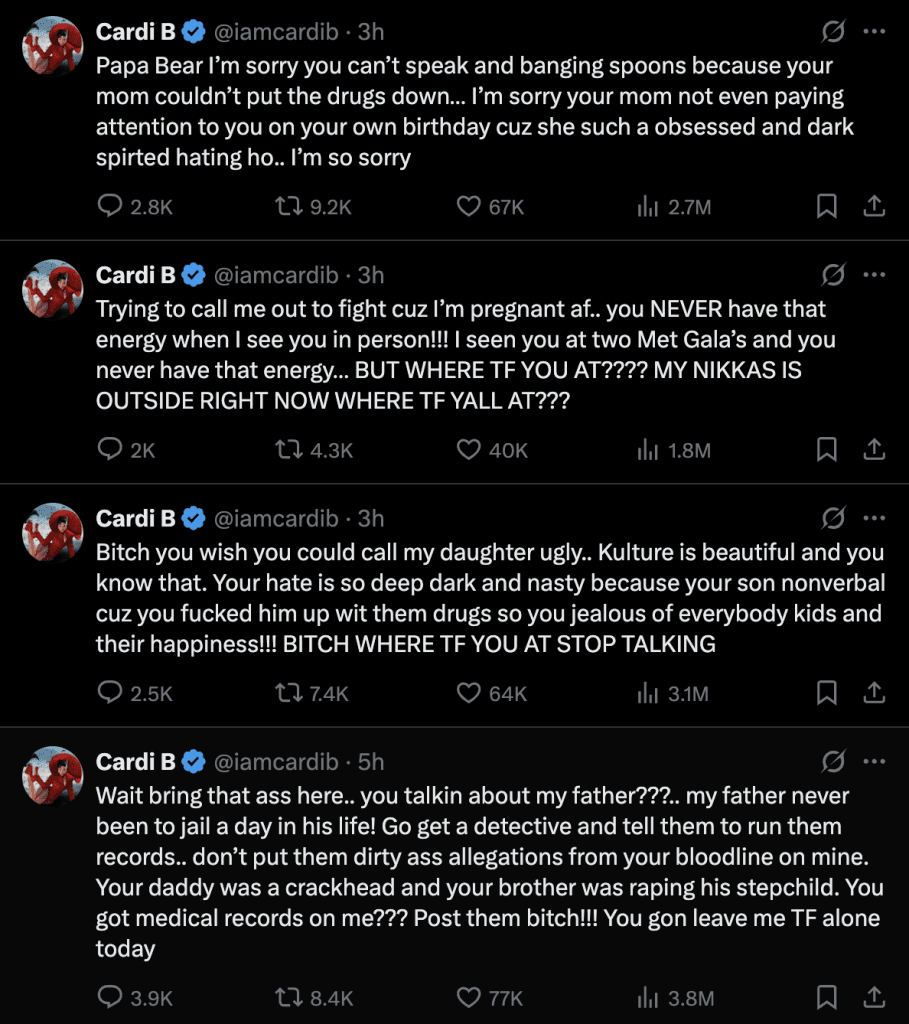 CARDI B AND NICKI MINAJ DRAG EACH OTHER LOWER THAN EVER